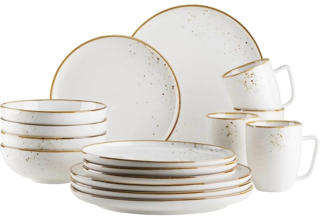 Mäser Bowl Pintar Alb maro puncte 17 cm, 17 cm