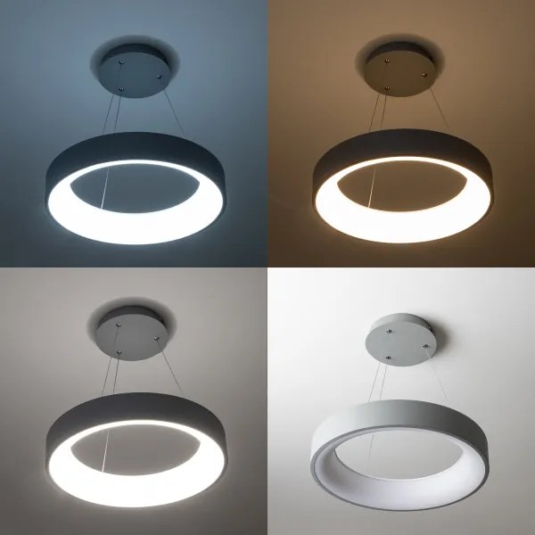 Lustră LED pe cablu dimabilă LED/40W/230V 3000-6500K gri Brilagi + telecomandă