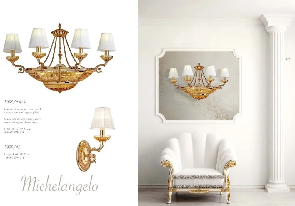 Veioza eleganta LUX realizata manual Michelangelo