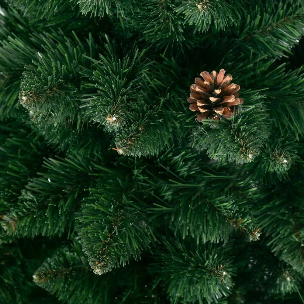 Brad de Crăciun de lux cu conuri de pin 150 cm