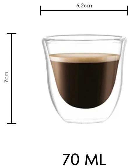 JAKS SET TERMO PAHARE 70ML 6 BUCĂȚI