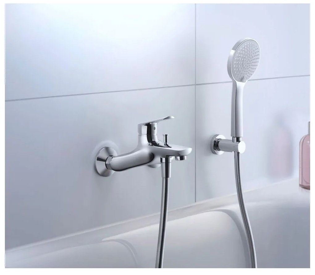 Duravit No. 1 baterie cada-dus perete crom N15230000010