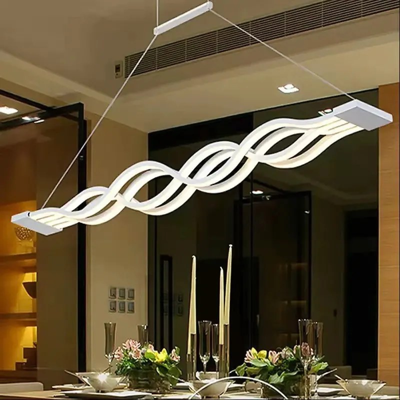 Lustră LED cu Telecomandă, 160W, Acril, Alb