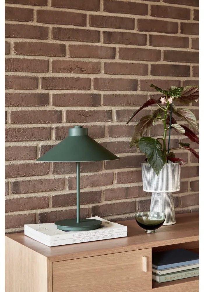 Veioză verde-închis (înălțime 38 cm) Shape – Hübsch