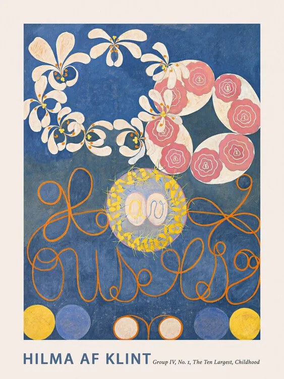 Reproducere The Very First Abstract Collection, The 10 Largest (No.1 in Blue) - Hilma af Klint