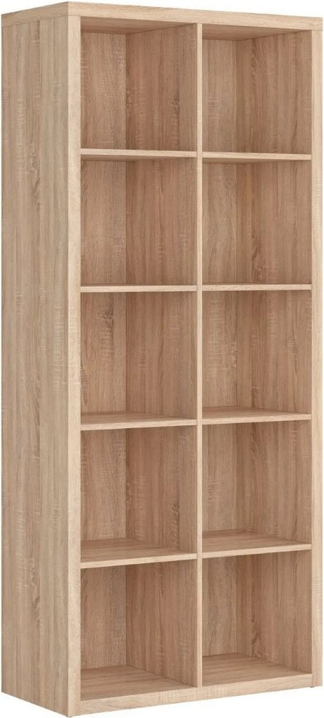 Biblioteca NEPO PLUS, stejar sonoma, PAL, 77x39x182 cm