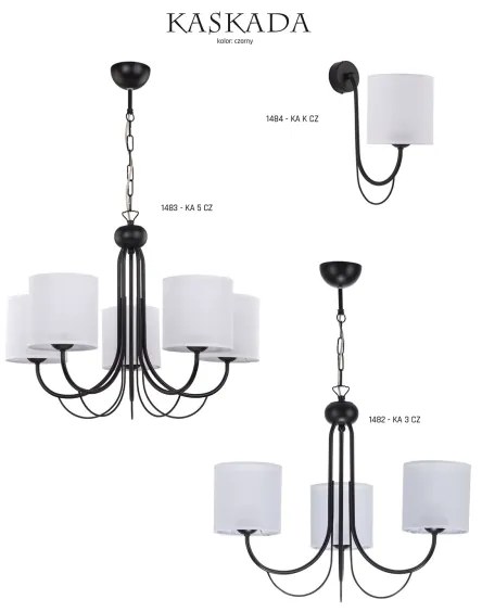 Jupiter 1483 - Lustra cu lant KASKADA 5xE27/60W/230V