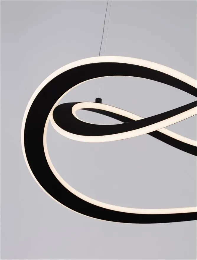 Lustra LED suspendata Celestia negru