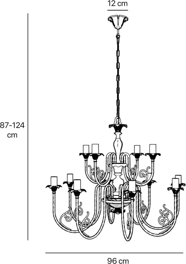 Candelabru din alama masiva stilul fastuos Ludovic al XV-lea