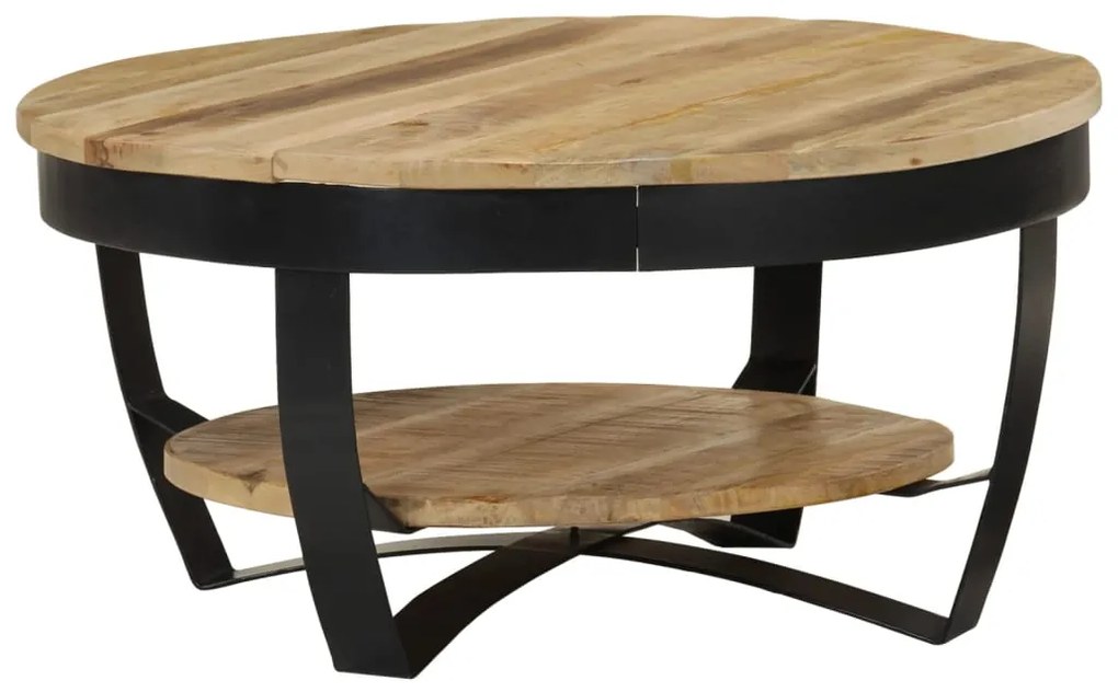 vidaXL Măsuță de cafea din lemn masiv de mango nefinisat, 65 x 32 cm