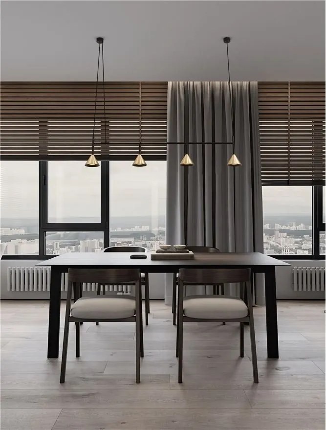 Lustra suspendata moderna CONICO auriu