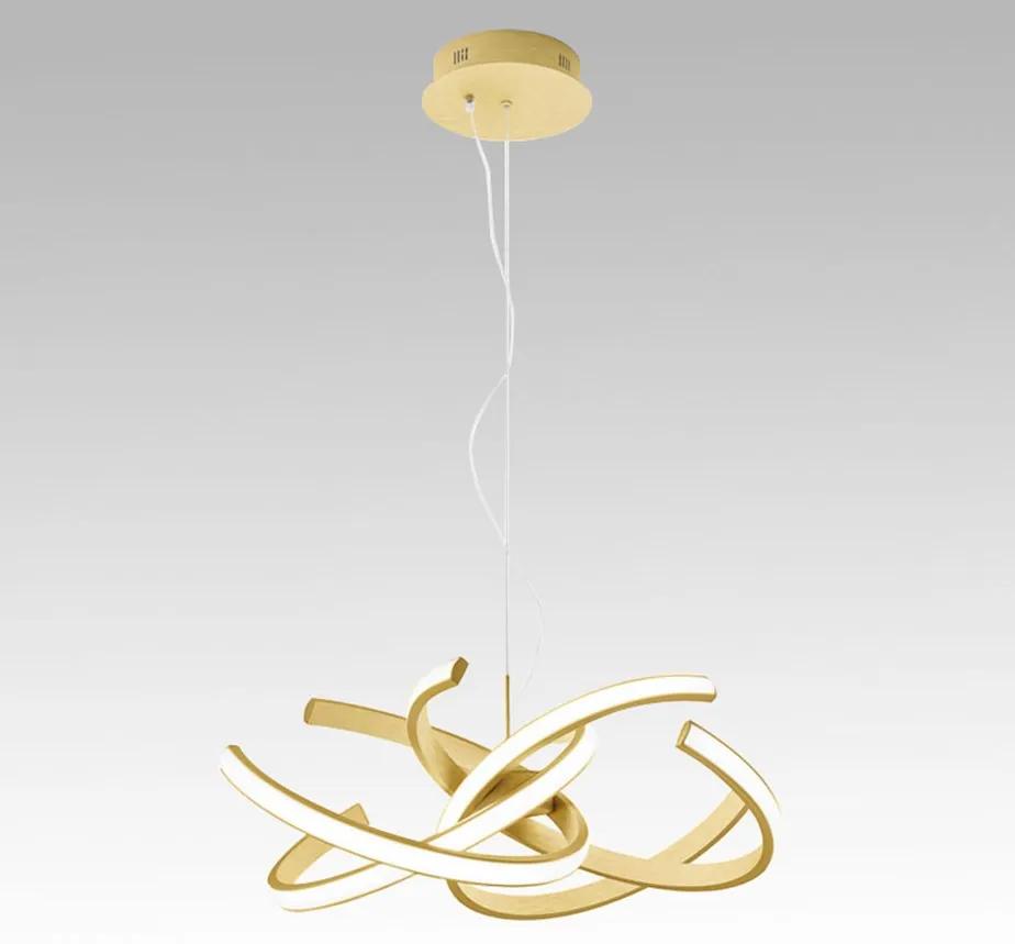 Lustra LED design modern Cinzia S auriu sau alb