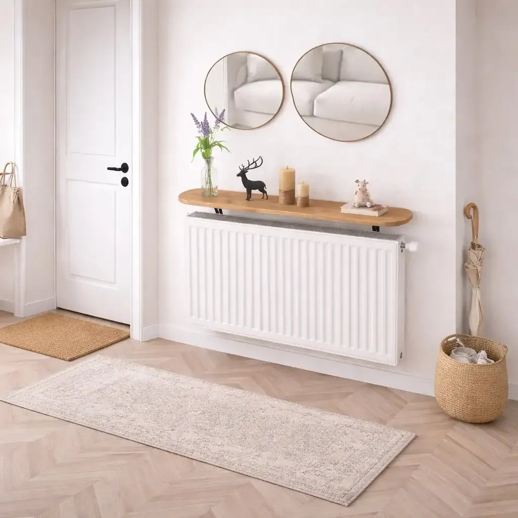 Raft perete, suport calorifer, nuc, Homs, 120x18  cm, L009