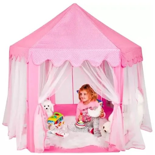 Cort pentru copii Castle Pink