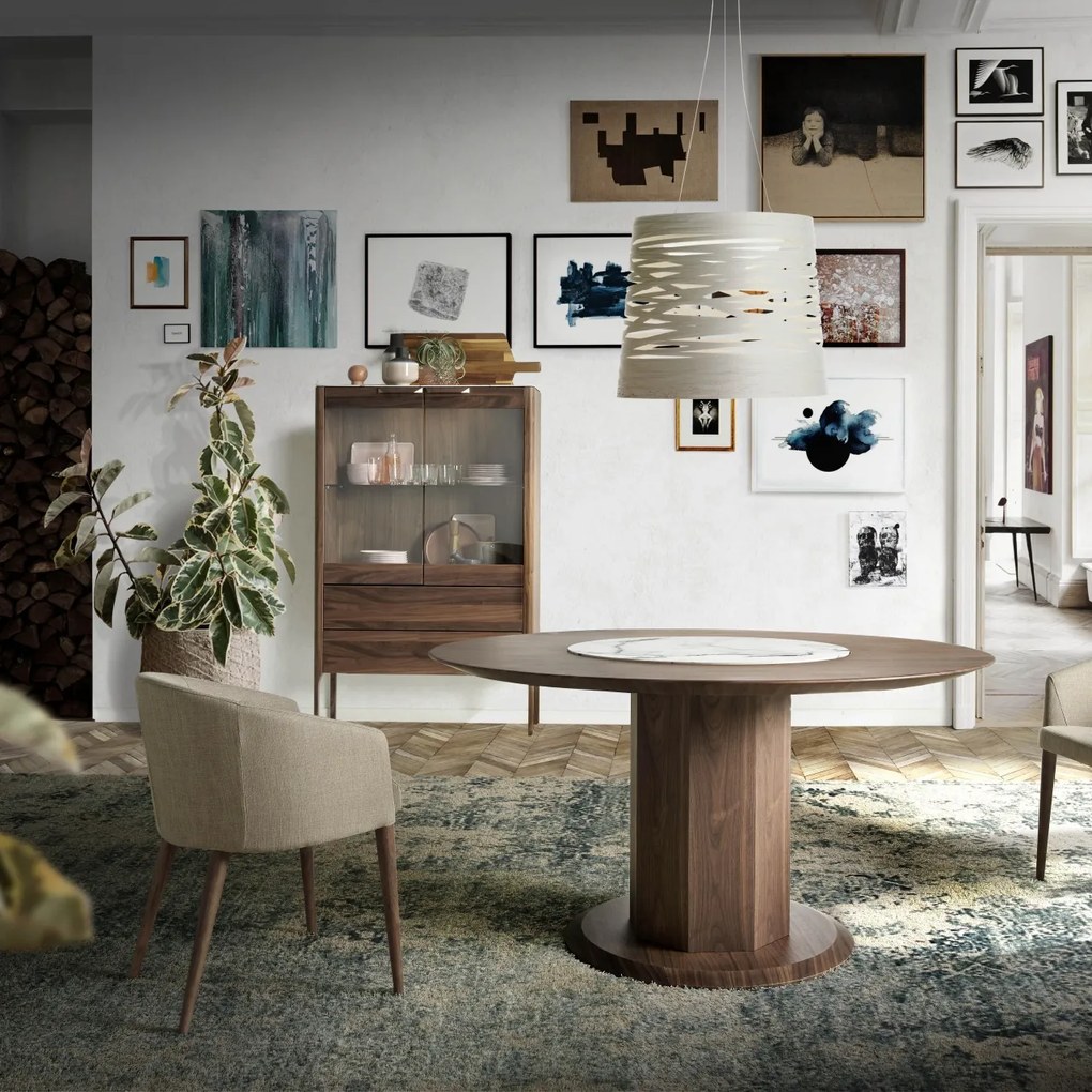 Vitrina cu doua sertare, design elegant Glayds AC-CP1806-F