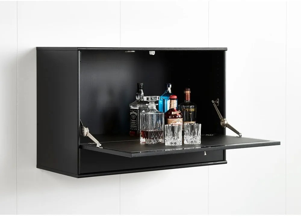 Dulap vinotecă negru 89x61 cm Mistral 004 - Hammel Furniture