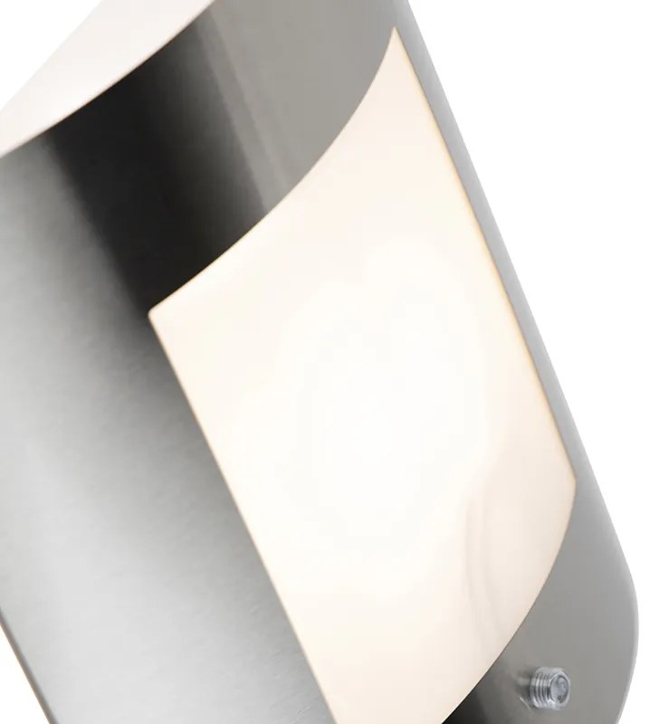 Lampă de perete exterioară din oțel IP44 cu senzor de amurg - Emmerald