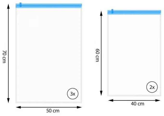 Set de 5x pungi de vid