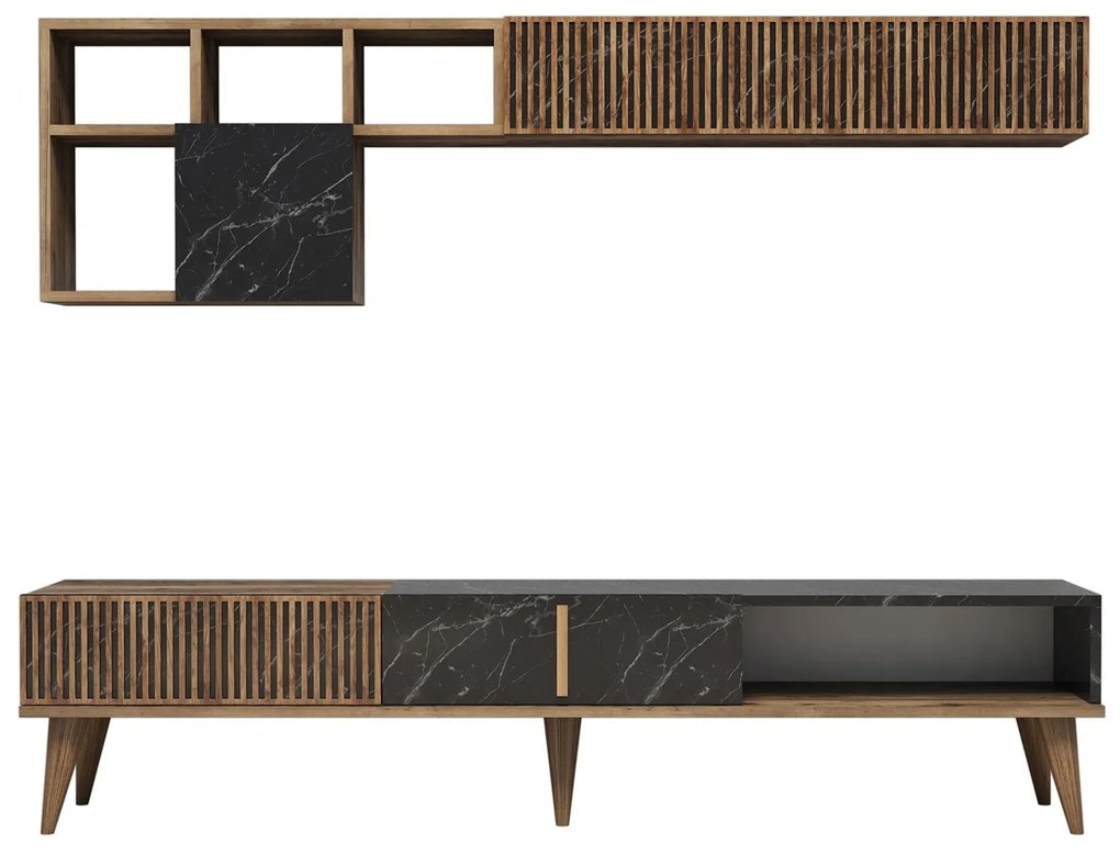 Mobilier living Michelle (Nuc + Negru). 1072224