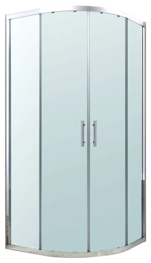 Cabină de duș curbată Soul 90x90 cm fără cădiță