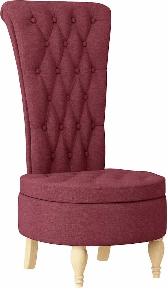 vidaXL Fotoliu slipper Roșu Vin 56,5 x 70 x 110 cm țesătură