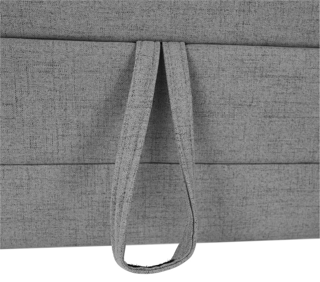 Colţar în formă de U, material textil gri, model stânga, BITER U