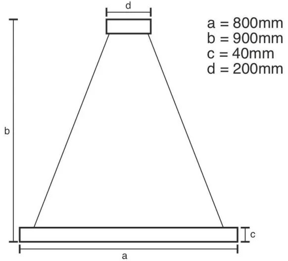Lustră LED dimabilă pe cablu LED/55W/230V 3000-6500K + telecomandă