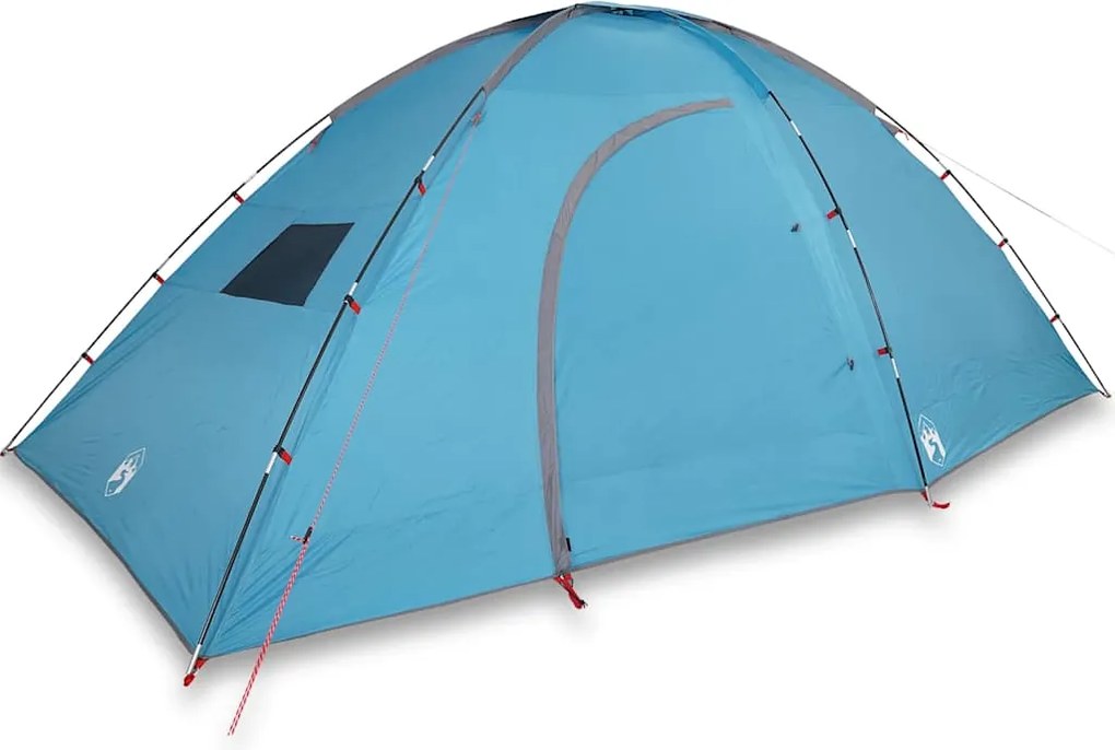 vidaXL Cort de camping pentru 8 persoane, albastru, impermeabil