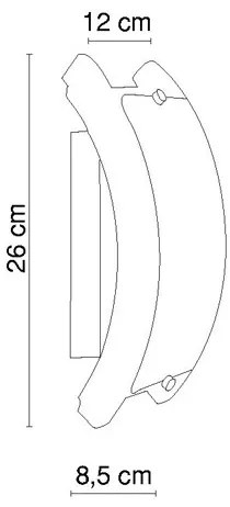 Globo 41309 - Corp de iluminat perete ADMIRAL 1xE14/40W/230V
