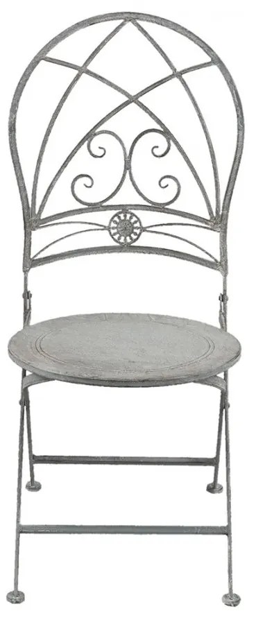 Set masa si 2 scaune bistro, din metal, aspect vintage