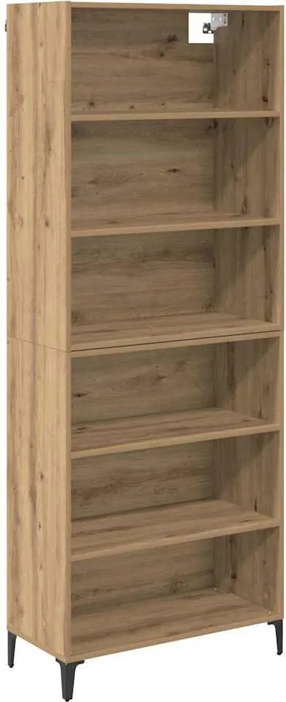 vidaXL Bufet Stejar Artizanal 69,5 x 34 x 180 cm Lemn compozit