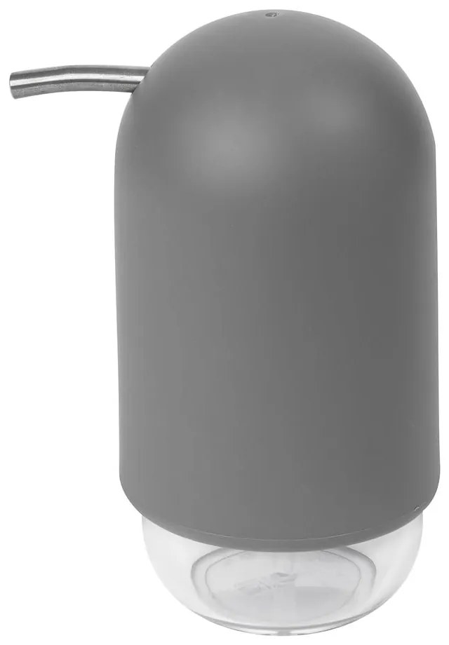 Dozator de săpun lichid gri din plastic 230 ml Touch – Umbra