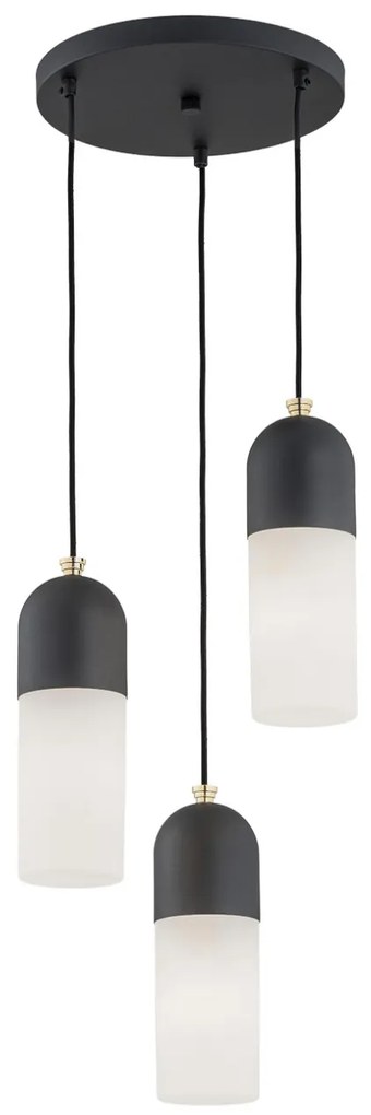Lustra cu 3 Pendule design modern BURGOS negru