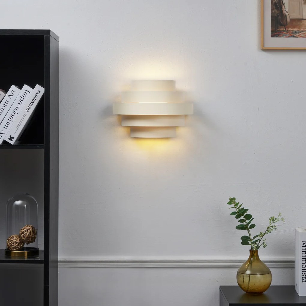 Lampă de perete modernă bej, incl. LED, cu 3 trepte de intensitate luminoasă - Lines