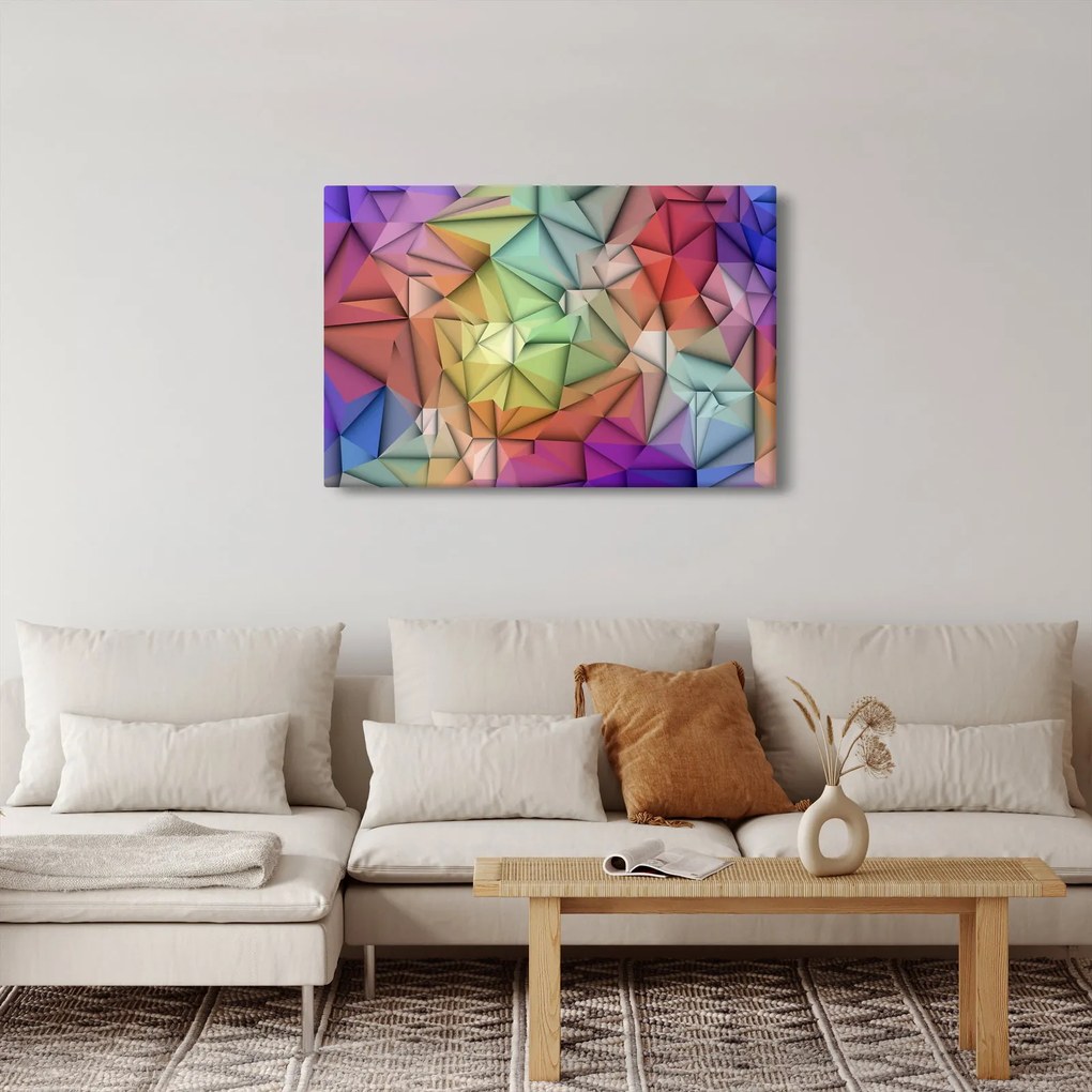 Tablou - Abstracția poligonală (90x60 cm)