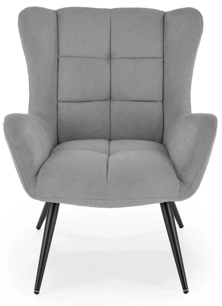 Fotoliu Byron stofa gri H92 cm