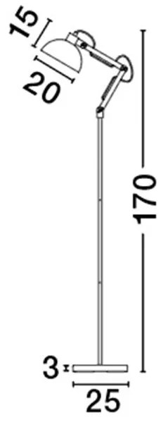 Lampadar / Lampa de podea design modern Mutanti alb NVL-6713401