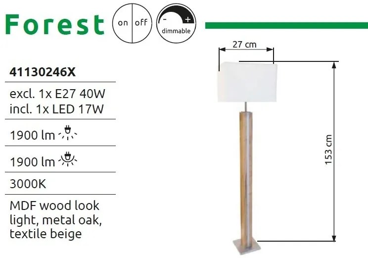 Lampadar/Lampa de podea design decorativ FOREST
