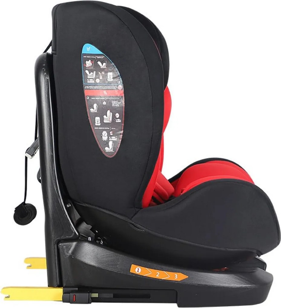 Scaun Auto cu Isofix NOVOKIDS™ Safety Seat 6000, Cu rotire 360 grade, 0-36 kg, Tetiera reglabila pe inaltime, Omologare R-129 i-Size, Transformabil