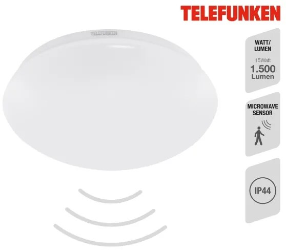 Plafonieră LED pentru baie Telefunken 601206TF LED/15W/230V d. 28 cm