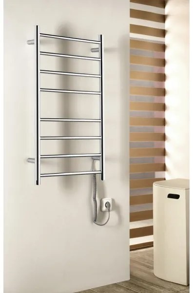 Portprosop electric Sapho REDONDO 75W/230V 90 cm crom lucios rotund