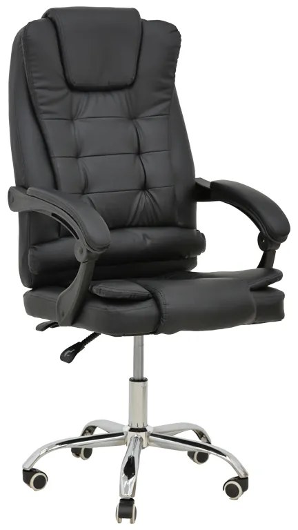 Scaun Directorial Toronto Piele Ecologica Negru