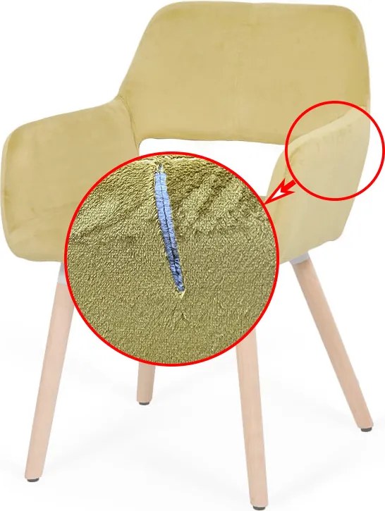 RESIGILAT - Scaune de bucatarie BUC 280 galben