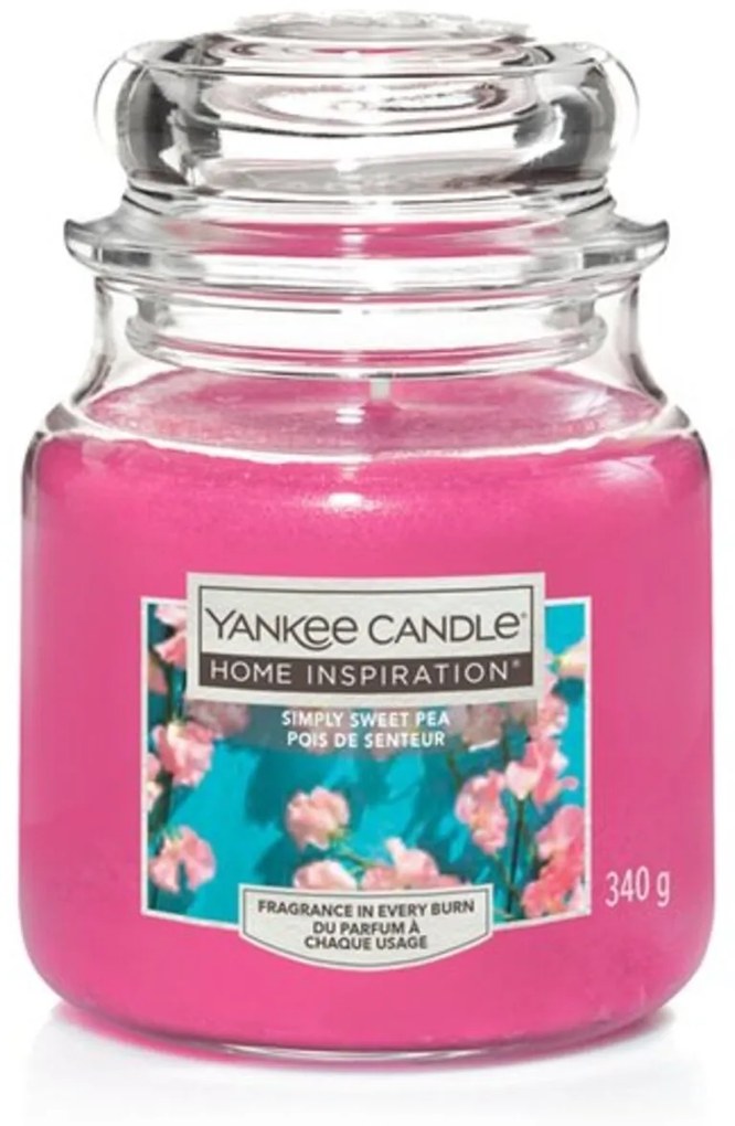 Lumanare parfumata in suport de sticla, Yankee Candle, 60 ore, 340 g, note florale/condimente dulci/mosc
