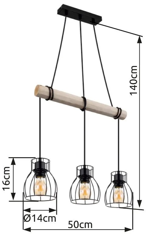 Lustra suspendata design modern MINA 3L