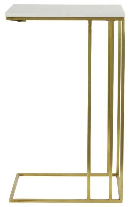 Măsuță auxiliară cu blat cu aspect de marmură 31x41 cm Roshan – Light & Living