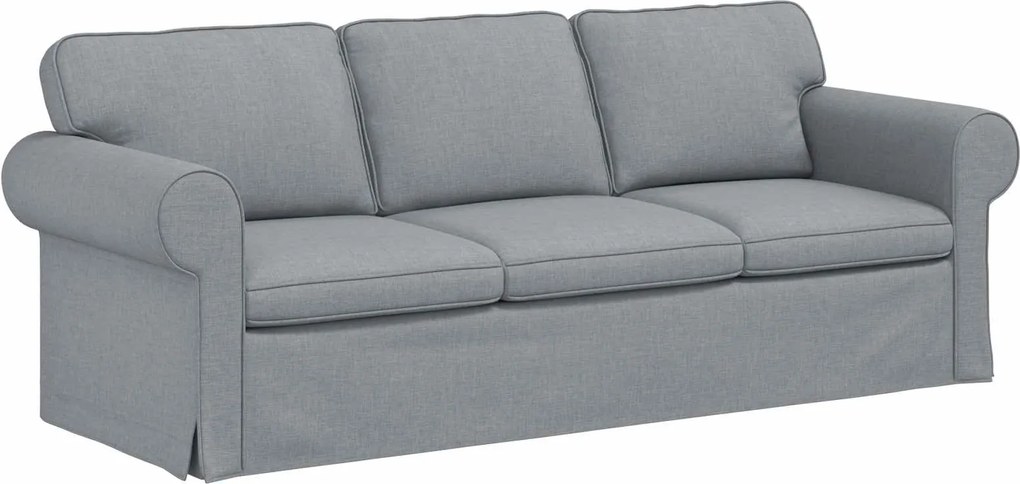 vidaXL Canapea Gri deschis 215 x 82 x 80 cm țesătură