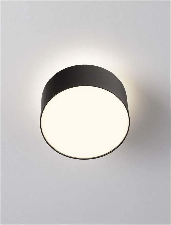 Spot aplicat, Plafoniera LED Ozen negru, 14cm