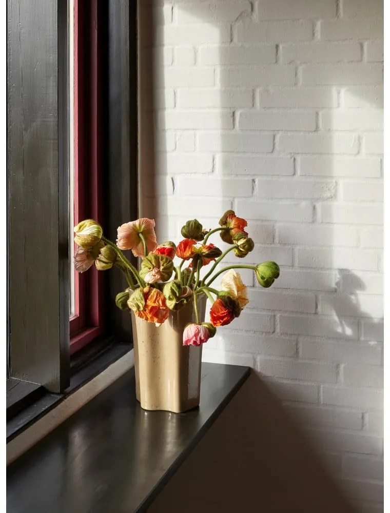 Vază bej din ceramică (înălțime 30 cm) Sapo – Hübsch