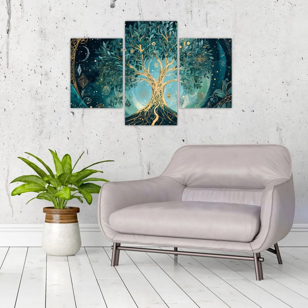 Tablou – Arborele vieții în univers (90x60 cm)